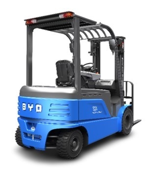 BYD's vier pivot balans gewicht 1.6-1.8 ton zuiver elektrische vorkheftruck voor Dual Drive