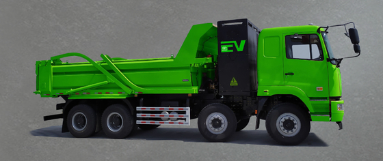 Geely Reclame 5,6-meter kofferbak, M5 platte top, 8X4350 graden batterij vervangen, dubbele motor, 7DM zuiver elektrische dump truck