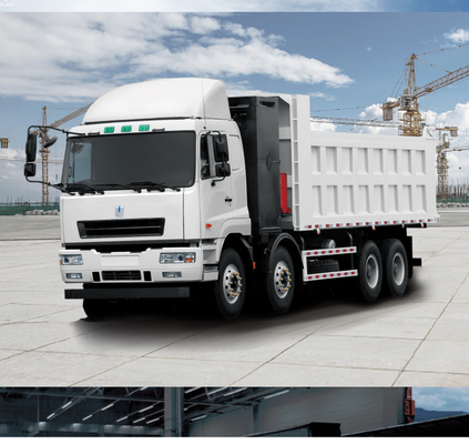 Geely CATL batterij met 282 graden batterijwisseling, 8X4 zware zuiver elektrische dumper voor stedelijk afvalvervoer