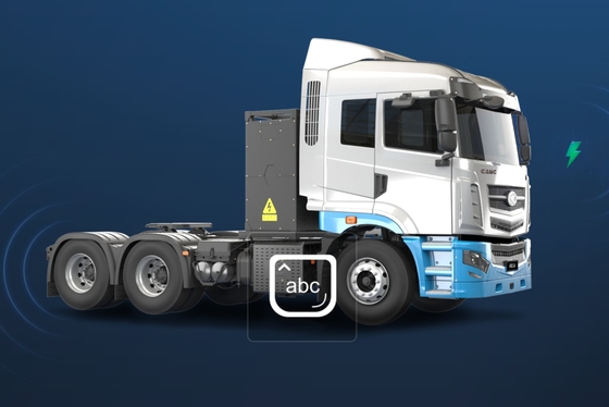 China Geely, standaardversie, CATL-282Kwh krachttractor, H7-6x4 zuiver elektrische trekker voor haven- en mijnbouwvervoer