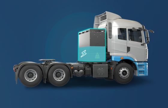 China Geely, standaardversie, CATL-282Kwh krachttractor, H7-6x4 zuiver elektrische trekker voor haven- en mijnbouwvervoer