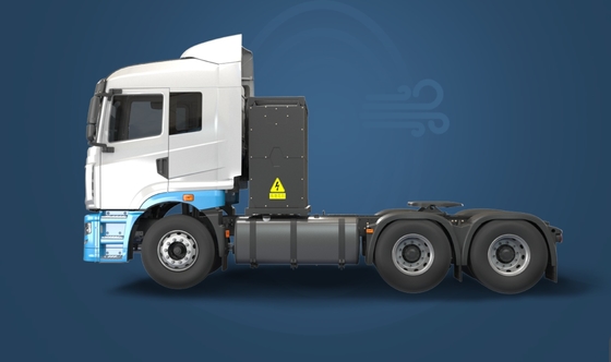 China Geely, standaardversie, CATL-282Kwh krachttractor, H7-6x4 zuiver elektrische trekker voor haven- en mijnbouwvervoer