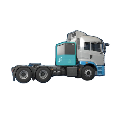 Gemaakt in China, standaardversie, CATL-350Kwh krachtwisseling, 6x4 zuiver elektrische tractor voor haven- en staalfabriek transport