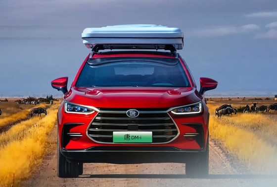 BYD's grote superhybride stads SUV, Tang Dmi, komt voor disruptie
