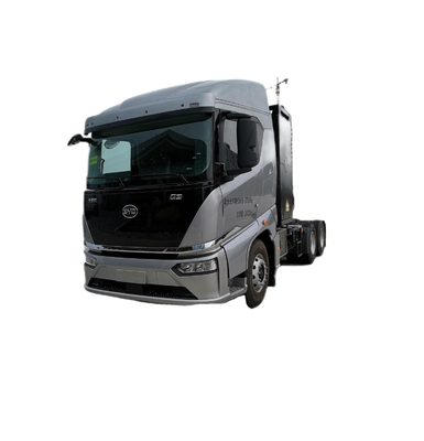 Warme verkoop 282 kilowatt uur elektriciteit, BYD 6x4 zuiver elektrische tractor gewijd aan het dok