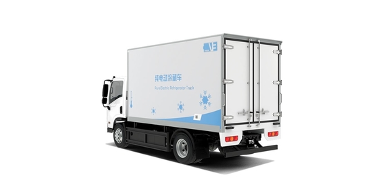 Warm verkoop 180KM BYD zuivere elektrische koelbox truck stad levering