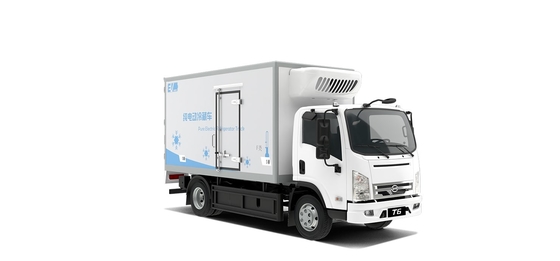 Warm verkoop 180KM BYD zuivere elektrische koelbox truck stad levering